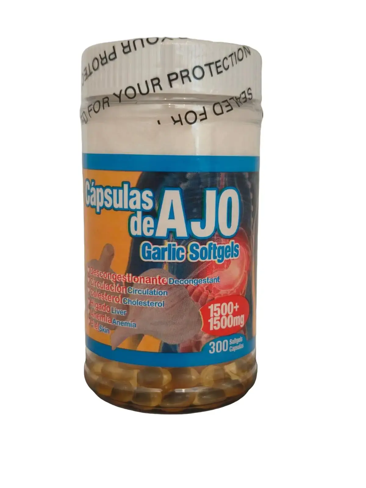 Circulation and Cholesterol Control Garlic Capsules Softgels