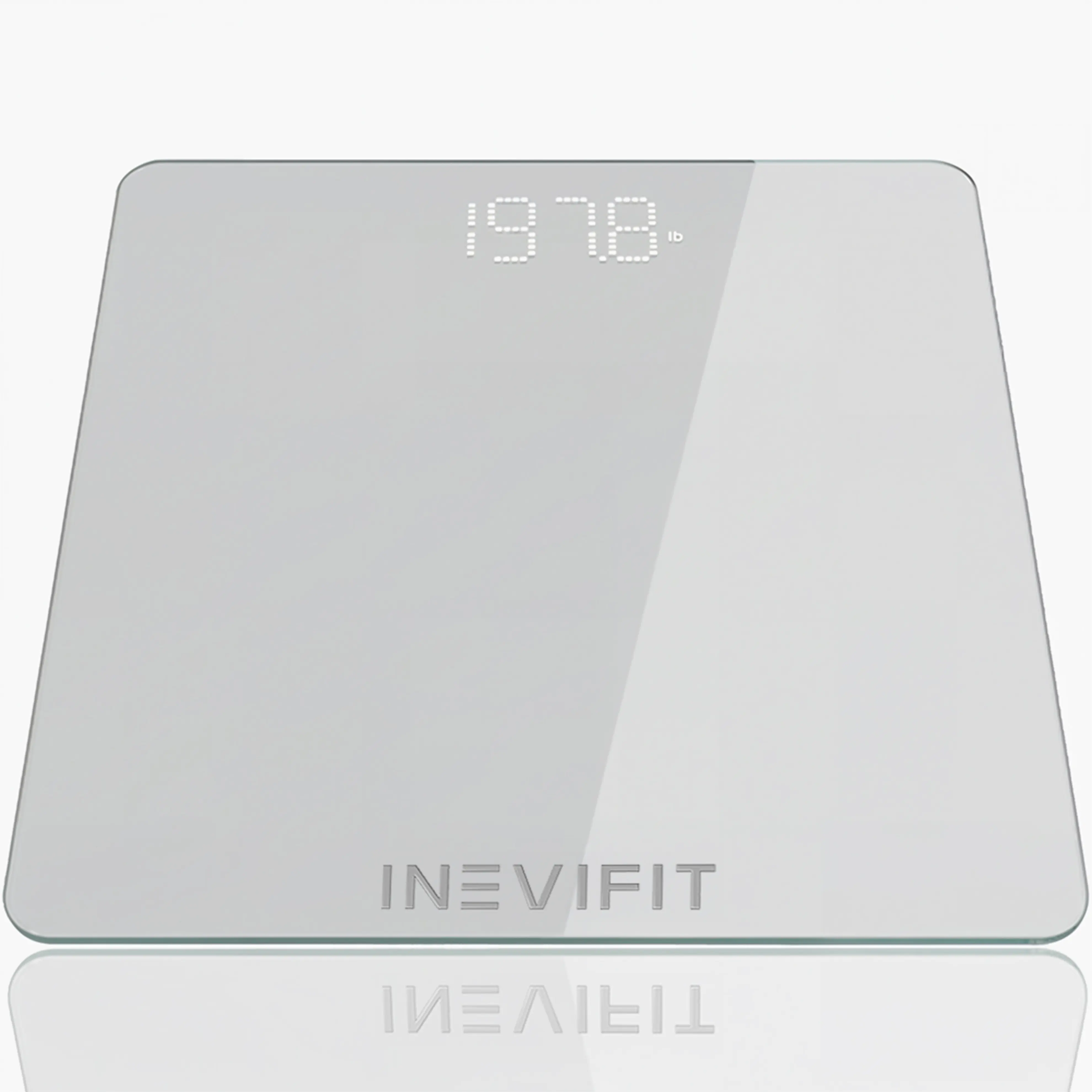 INEVIFIT Premium Bathroom Scale, Highly Accurate Digital Bathroom Body Scale, Measures Weight up to 400 lbs. Includes Batteries