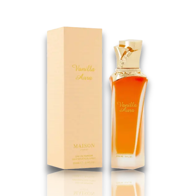 Maison Asrar | Vanilla Aura | Women's Fragrance | 100 ML - 3.4 OZ | Eau De Parfum | Bergamot - Lily of the Valley & Lemon