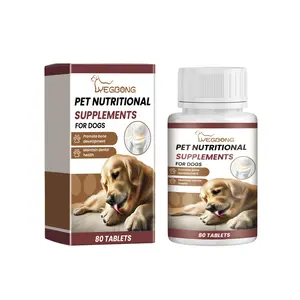 Dogs - All-Natural Pet Calcium Supplements, Tablets for Puppies & Dogs of All Sizes, Rich in Calcium dog bone health puppy growth support