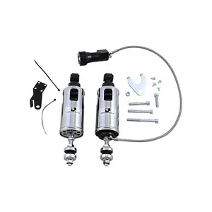PROGRESSIVE SUSPENSION 1310-1135 422-4104C 422 Series Shocks with Remote Adjustable Preload - Chrome - Standard for Harley-Davidson Engines
