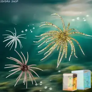 2 Pack Sea Urchin Soft Fishing Lures, TPE Floating Biomimetic Swimbaits for Bass & Trout, Topwater Strike Action, Realistic Artificial Baits, Outdoor Angler Tackle Box Gear