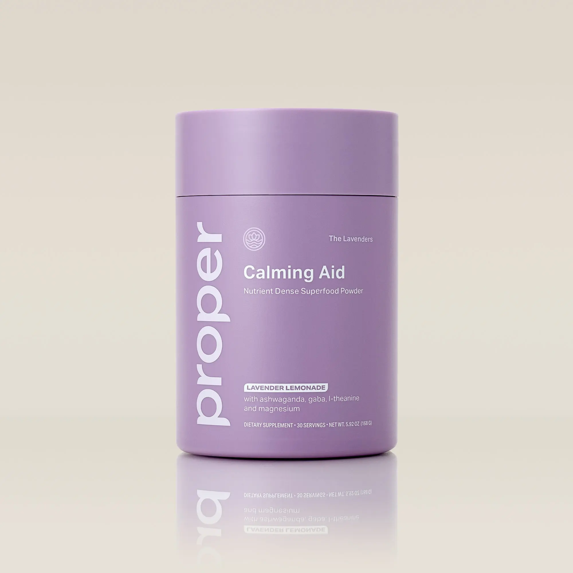 The Calming Superfood Powder for Relaxation Support - Ashwagandha, GABA, L-Theanine & Magnesium - Lavender Lemonade