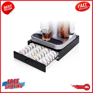 Bartesian Pod Holder - Holds 40 Bartesian Cocktail Capsules - Stackable Bartesian Accessories for BEV by Black Decker - Perfect Gift Matte