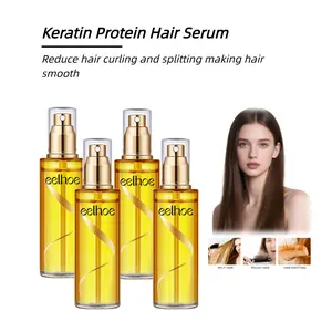 Keratin Protein Hair Serum: Repairs damaged strands, tames frizz, boosts shine.Lightweight, fast-absorbing formula-no greasy residue.Enhances hair smoothness & strength.Great for all hair types.