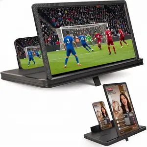 3D HD Smartphone Screen Magnifier - Foldable Stable Phone Holder Rack with Folding Mount, Portable Eye-Care Accessories for Movies & Short-Form Video Viewing