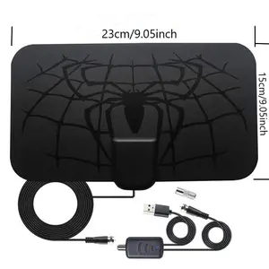Mini Spider Digital TV Antenna with  Amplifier, 4K HD DVB-T2 Antenna