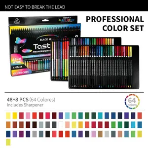 COLORARTS 18/32/48/64-Colors Professional Soft Core Colored Pencil Set for Artists Adults and Beginners Perfect for Drawing Sketching and Shading Art Supplies