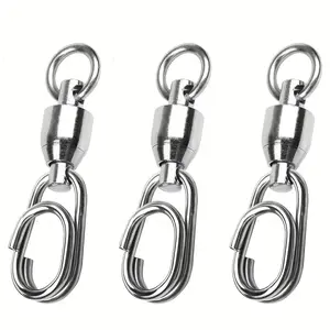 M&W International Fishing Accessories Ball Bearing Swivel with Ocean Snap - Great for Saltwater Fishing