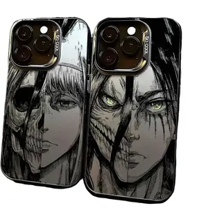 Luxury Hot Anime Attack On Titan Phone Case Compatible with iPhone X, 11, 12, 13, 14, 15, 16, 17 Series & Galaxy Series