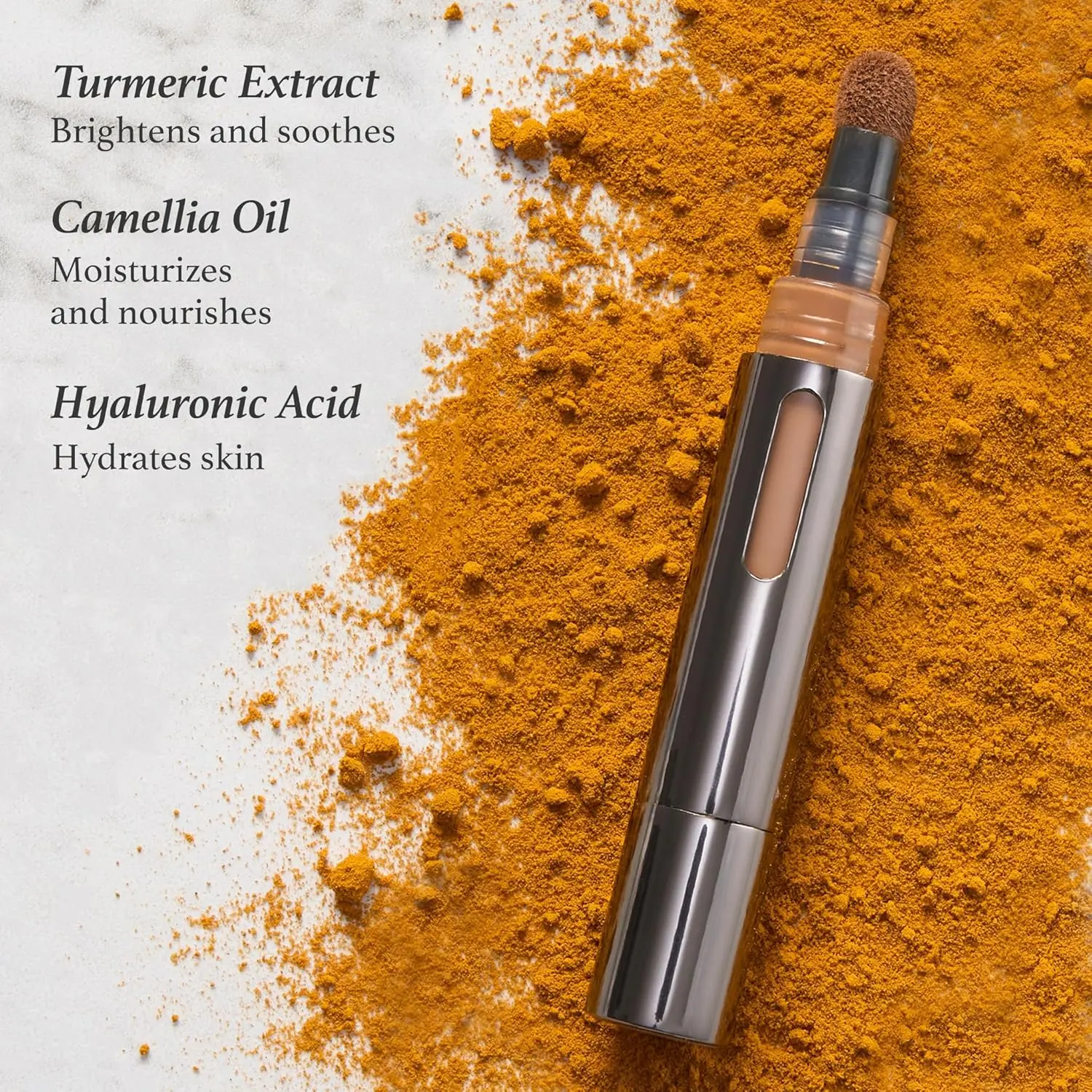 Hydrating Cosmetic Concealer with Brightening Serum - Lightweight Creamy Correcting Coverage for Normal & Any Skin Types, Evens Tone, Includes Titanium Oxide, Builds Radiant Hydrating Makeup Dewy Natural Flawless Base, Adults, Packaged in Box, Lightweight
