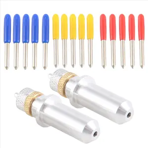 17Pcs/Set 30/45/60 Degree For Roland Cutting Plotter Vinyl Cutter Blade+Holder Refine Rabbit Redsail Cutter Plotter Cutting Blades