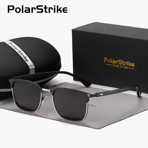 PolarStrike unisex stylish full-frame polarized sunglasses for outdoor activities, square frame, UV400.