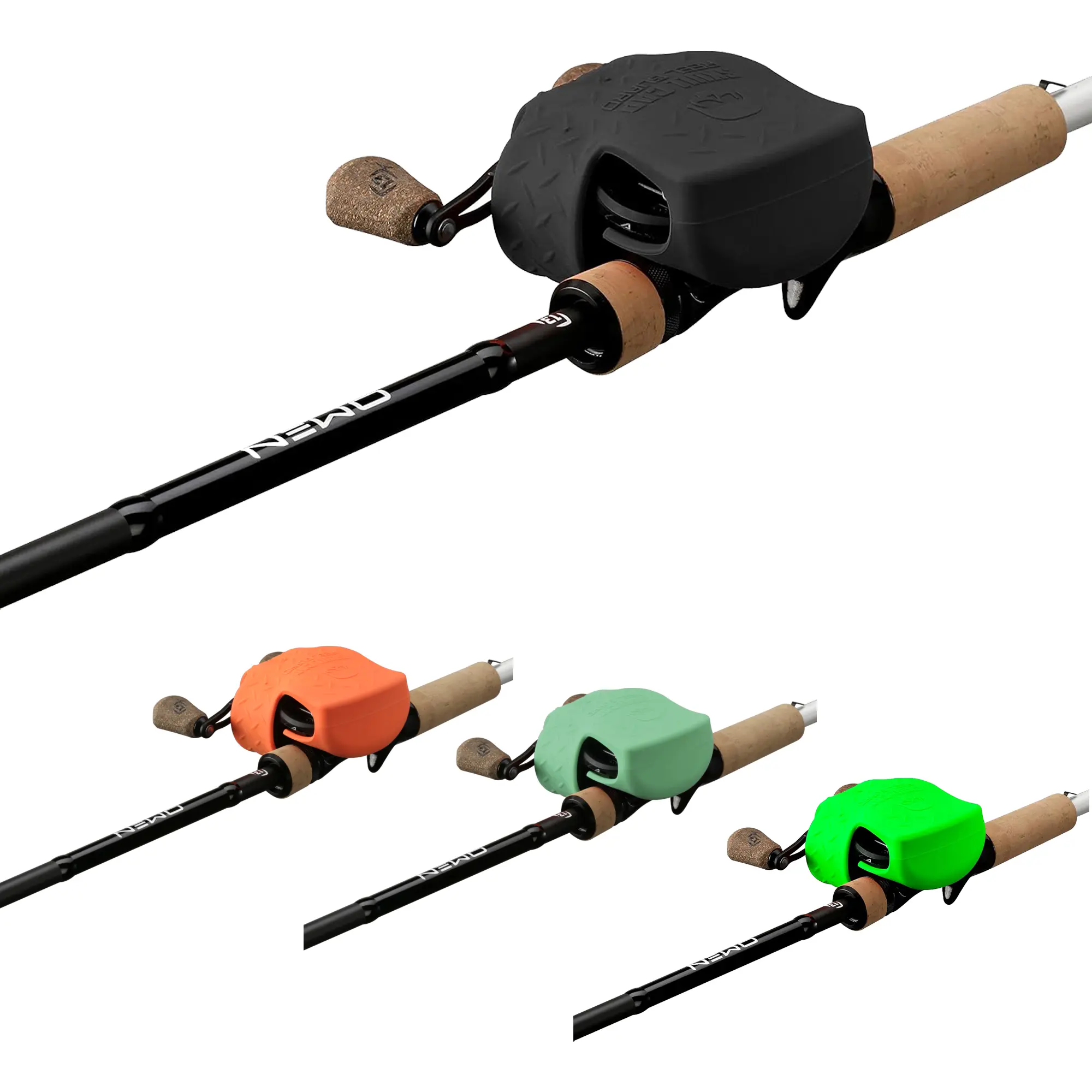13 Fishing Skull Cap Baitcast Reel Cover - Rubber, Right/Left Hand, High-Impact Gear and Equipment, Outdoor Accessory