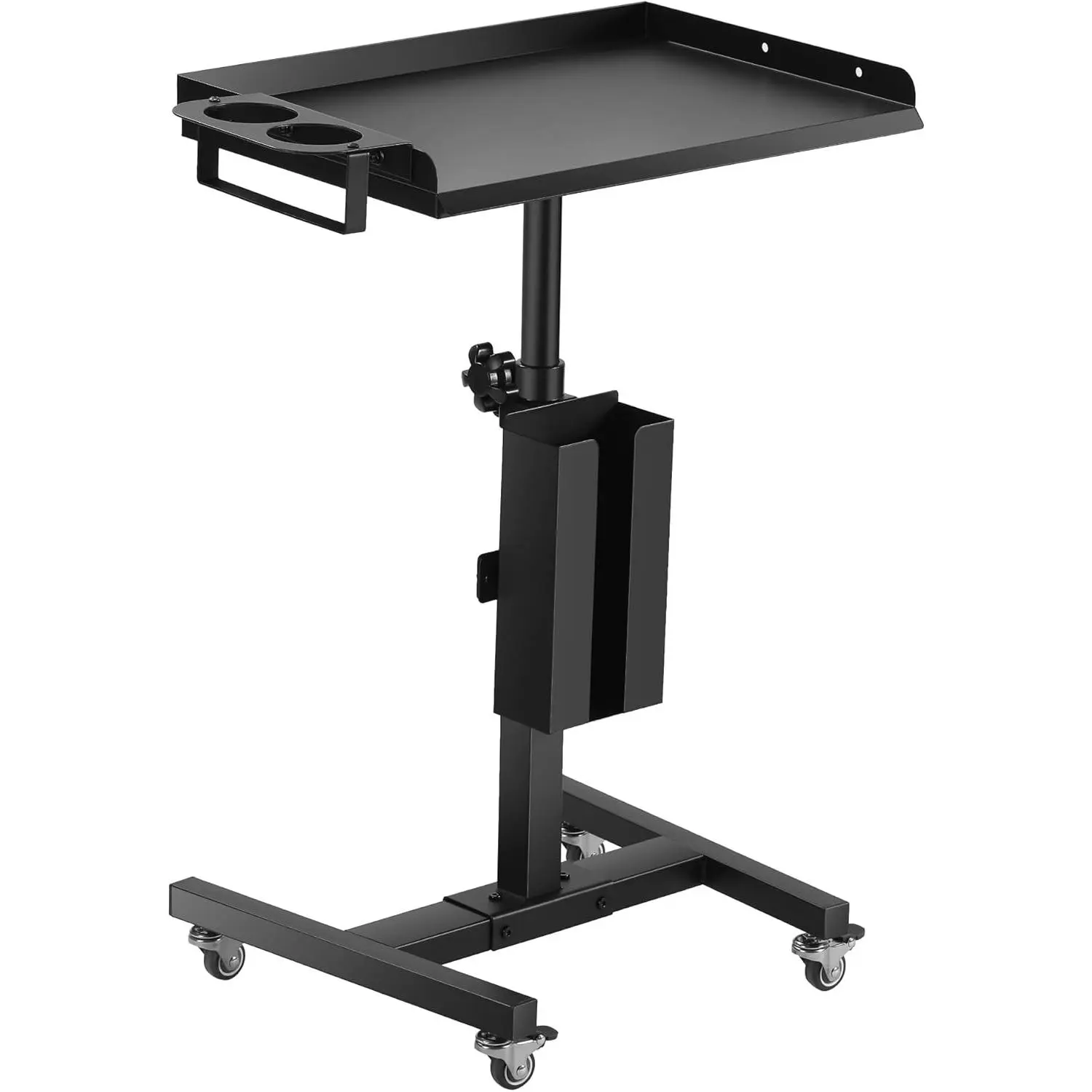 Tattoo Tray Cart Salon Tray with Wheels Rolling Tray Table Station Adjustable Height with Multiple Storage for Tattoo Studio Salon Medical