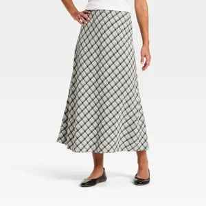 Women's Printed Midi Full Skirt - Universal Thread