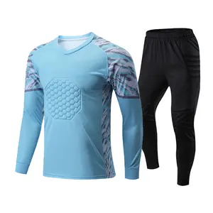 Children's football goalkeeper goalkeeper suit, men's and women's long sleeved protective jerseys, Longmen shirts, training and competition uniforms