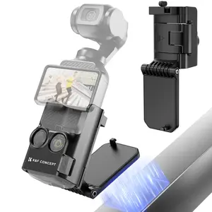 [K&F CONCEPT] Magnetic Mount Compatible with  Xtra Muse, Desktop Support Base Bracket Stand Expansion Adapter, Pocket 3 Multi-Function Magnet Suction Expand Frame Accessories