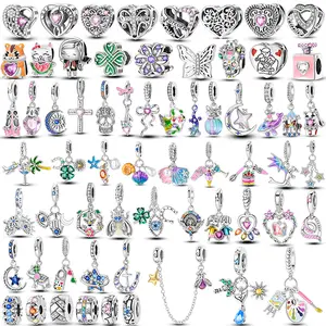 Real 100% 925 Sterling Silver Original Ocean Turtle Bead Airplane Travel Clip Charm Fit Bracelet For Women DIY Jewelry Making