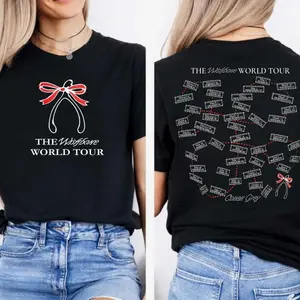 Conan Grey Wishbone World Tour 2026 T-Shirt, Front and Back Concert Tee, Tour Date Graphic Shirt, Unisex Fan Merch Gift