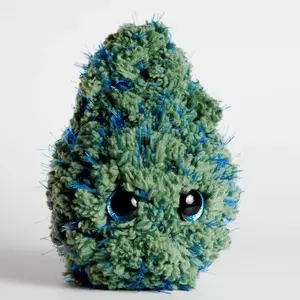 Crochet Nug Bud Plushie Cute Amigurumi Cannabis Nug Toy Funny Stoner Gift Idea Emotional Support Desk Pet Handmade 420 Room Decor