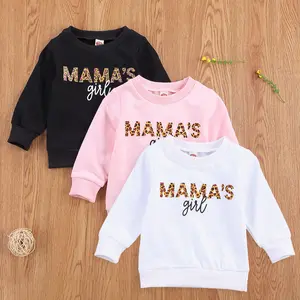 Toddler Baby Girls Fall Winter Clothes Outfits  0 3 6 9 12 18 24Months 2t 3t Long Sleeve Mama's Girl Pullover Sweatshirt Sweater Top