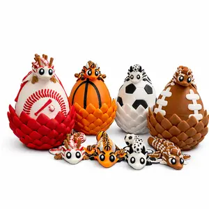 Dragon Egg Sports Collectible Soccer Basketball Baseball American Football Desk Decor Fantasy Room Decor Gamer Setup Accessories Unique Gift for Boys Kids Men Sports Fans Home Office Decoration Birthday Christmas Father’s Day Holiday Gift Idea