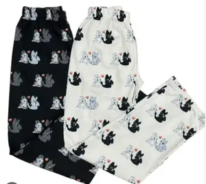 Couple Cozy Dragon Pajama Pants – Unisex Matching Sleepwear for Couples, Cute Dragon Print Lounge Bottoms for Relaxing Nights