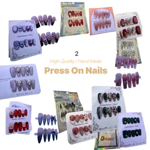 Mystery Nail Box (2 To 6 Sets) – Handmade Press On Nails | Reusable with Tool Kit