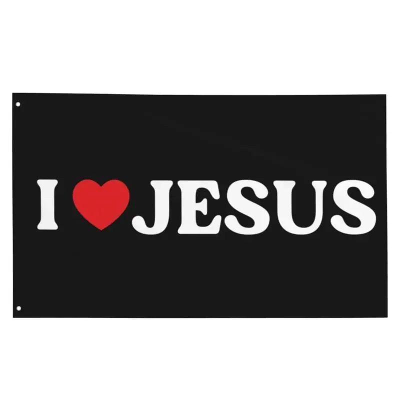 I Love Jesus Motivational tapestry Fitness Inspirational  For Room Guys Cool For Home Gym Wall Decor Outdoor Indoor Banner College Dorm Man Cave Gift Hand Ornaments,family,uv,last,suitable