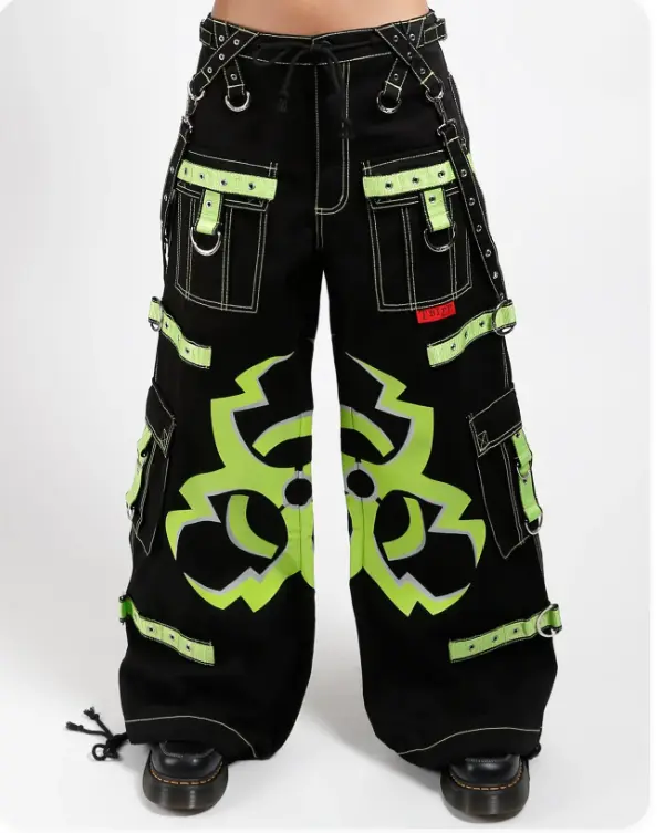 Women Y2K Jogger Pants Punk Cargo Baggy Techwear Hip Hop Harem Pants Streetwear Tactical Track Pant