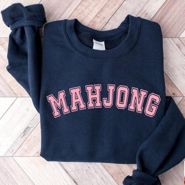 The Charleston Mahjong Sweatshirt, The Charleston Sweatshirt, Mahjong Dance Sweatshirt, Ladies Game Night Tee