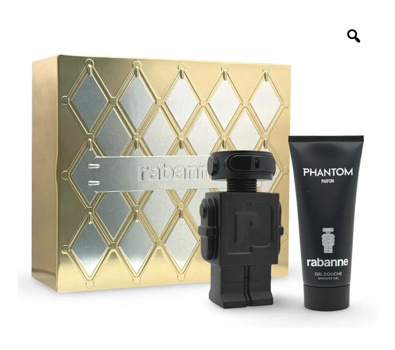 Paco Rabanne Phantom Parfum Multi-Pack Gift Set for Men, 2-Piece Set with 100ml (3 to 3.9 fl oz) Highly Concentrated Fragrance, 02 Pieces, Spray, Signature Scent, 100 Ml Perfume, Smelling Good, Box-Packed Men's Fragrance