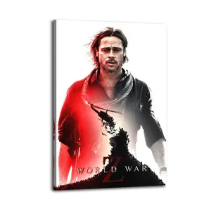 World War Z Great Wall Art, Canvas Poster, Cute And Vibrant Poster for Bedroom, Dorm, A Perfect Gift Idea for New Year Home Decor