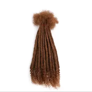 Goddess Locks 100% Human Hair Dreadlock Extension 10 Locks per Bundle Custom Loose Ends Natural Ends