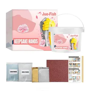 shenruifa Holding Hands Casting Kit DIY Hand Casting Kit Plaster Hand Kit Hand Molding Kit Gift for Couples Wedding Anniversary Family and Kids,Unique Gift for Couples (A)