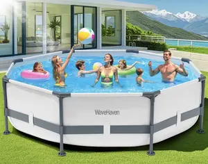Wavehaven Above Ground Pool 10ft x 30in Round Frame Family Swimming Pool Outdoor New
