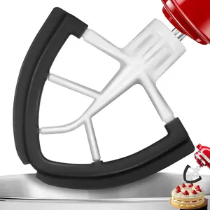 Flex  Beater Paddle for  4.5-5QT Tilt- Stand Mixer  Bowl Scraper  Part,Dishwasher Safe for Kitchen Aid Accessories And Attachments Mixers Accessory,Black