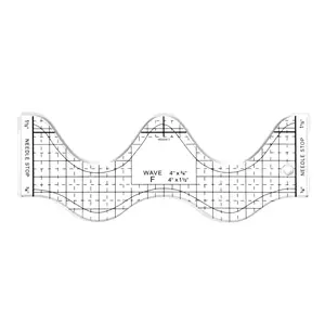 Curved Quilting Tool, Sewing Ruler Cutting Guide, Precise Fabric Cutting, Suitable for Sewing and Quilting Projects, DIY Crafts, Knitting Supplies