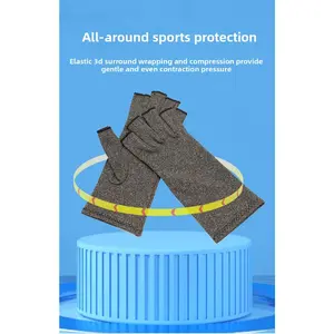 Fingerless Compression Gloves for Men Women, Arthritis Relief Joint Support Gloves, Breathable Soft Wrist Hand Gloves for Cycling, Rehabilitation & Outdoor Sports