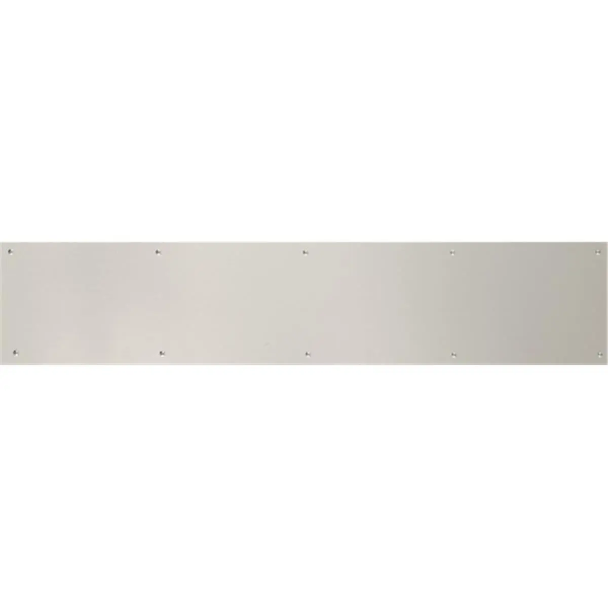 212 MAIN Satin Nickel Adhesive-Mount Aluminum Kick Plate, 8 in. x 40 in., 0.040 in., Brass Accents, Anodized Finish, Adhesive Strip, Default Fit for Steel Doors, Door Hardware Accessory, Door Edge Protection Kick Plates