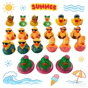 20PCS Summer Bikini Rubber Ducks - Frog, Mermaid & Diving Costume Duck Set, Kawaii Collectible Toys for Beach Vacation, Pool Toddler Toys, Desk Decor, Graduation Birthday Gifts for Women Men Kids.