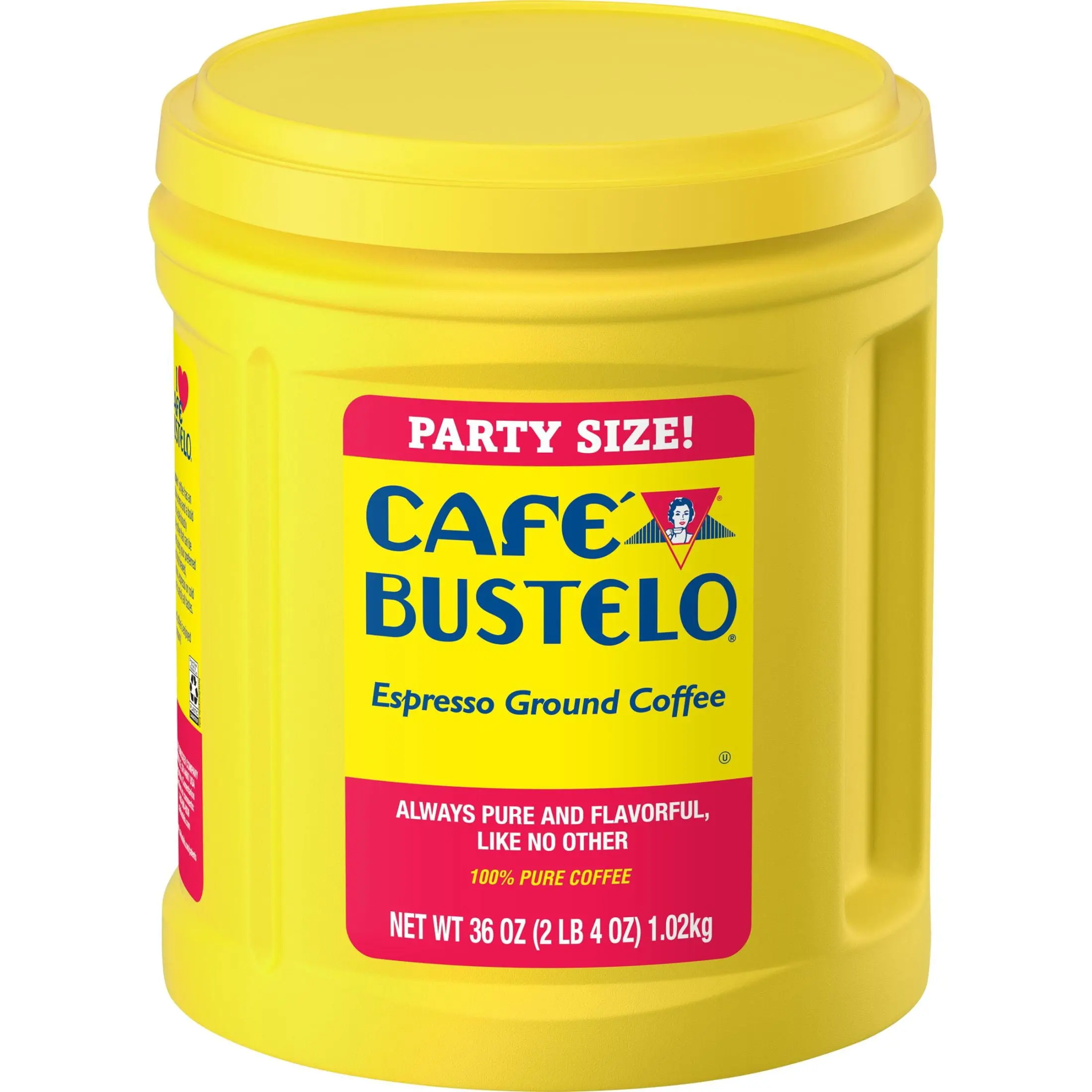 Cafe Bustelo Dark Roast Flavor Espresso Ground Coffee, 36 oz Canister