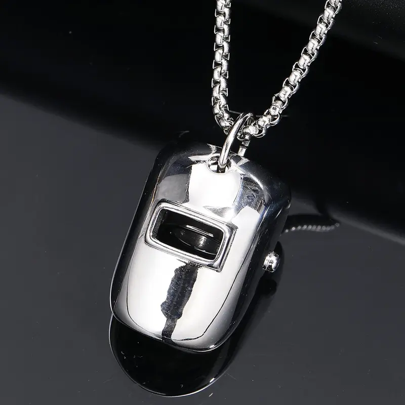 GGIRL Mysterious Hip-Hop Simple Fashion Welder Mask Necklace, Hanging Jewelry for Men and Women,Ideal BIrthday&Holloween&Daily Gift Fot Boyfirend