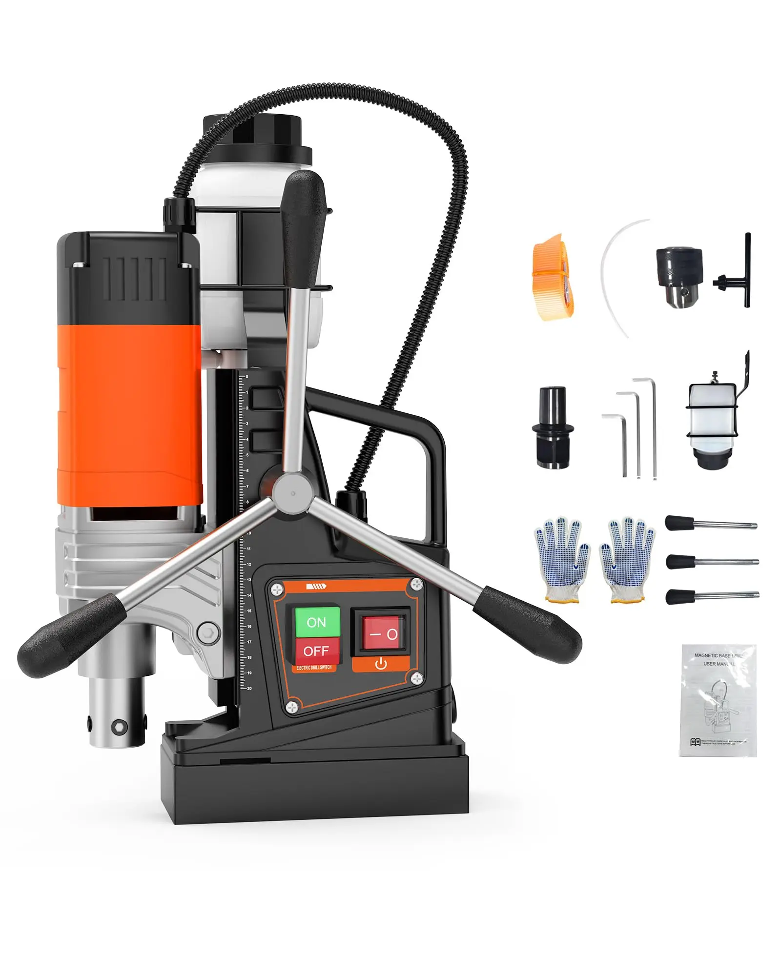 Garvee Upgraded Mag Drill Press, 1650W 1.57 in Boring Diameter, Magnetic Drill | Portable, 2922Lbf Power, 810 PRM, Electric Drilling Machine for Metal Surface, Industrial and Home Improvement
