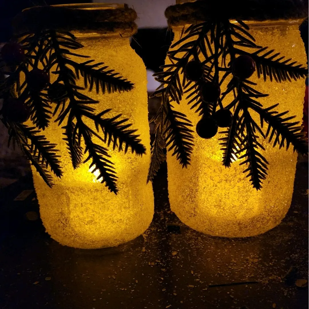 Christmas Jars Decor - Festive Home Supply