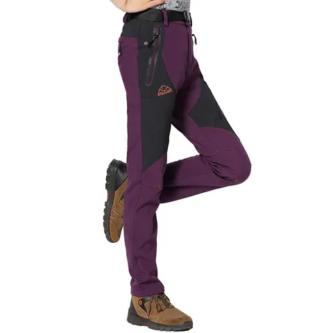 【Creator's Pick】YSENTO Women's Snow Pants Waterproof Insulated Fleece Thermal Ski Hiking Snowboard Pants Breathable Material Jogger High Waisted Joggers Work Pants Womenswear Minimalist