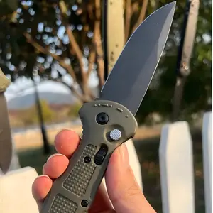 9070 Folding Pocket Knife with D2 Steel Blade, Anti-Slip Fiberglass Handle, Compact EDC Utility Knife for Outdoor, Camping, Hiking & Everyday Use