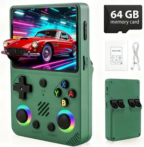 RG36 Pro Open Source System Retro Handheld Gaming Console - 3.5-inch IPS Screen, Console Built-in Lots of Multiple Classic Games, 64G TF Card, Travel Portable Gaming Console, Gift for Teenager or Partner - Black #SummerVibes