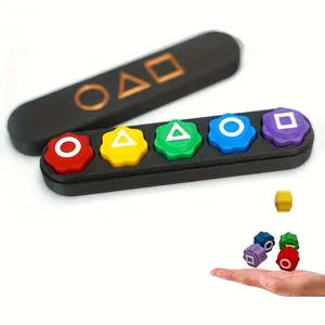 Traditional Korean Throwing Game Set, 1 Set Including 5 Counts Stone & 1 Count Storage Box, Hand-eye Coordination Training Toy